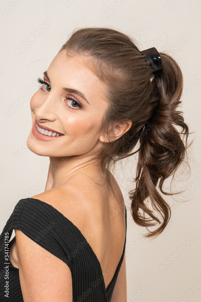 Fototapeta premium Model With Hair Clips