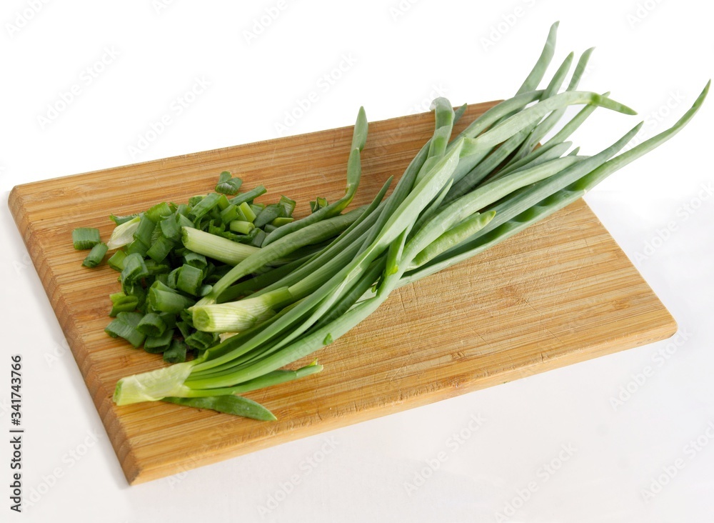 onions with green leaves for salad close up onions with green leaves for salad close up