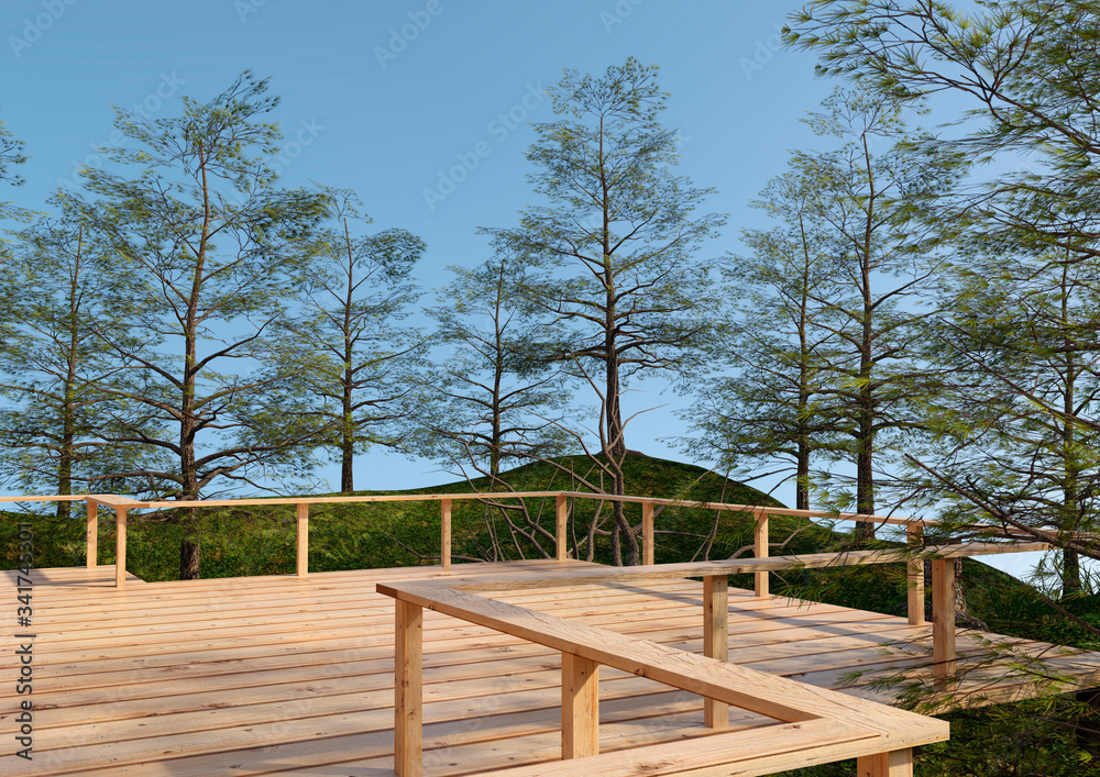 3D Rendering Summer Tree House