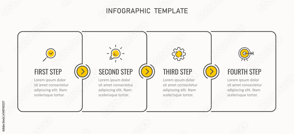 Obraz premium Vector infographic template
