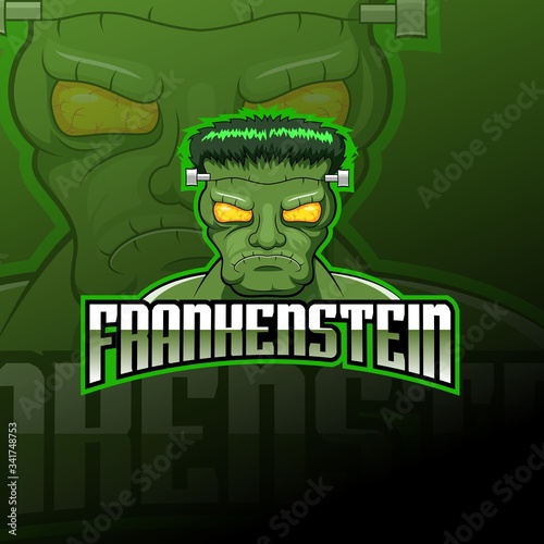 Monster zombie logo esport design illustrator