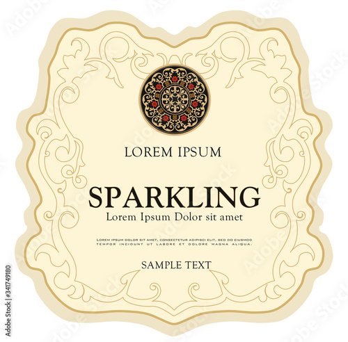 WINE LABEL ITALIAN FOOD AND DRINKS DECORATIVE STICKER FOR AMARONE, PROSECCO, CHIANTI, VALPOLICELLA,PRIMITIVE AND SPARKLING WINE