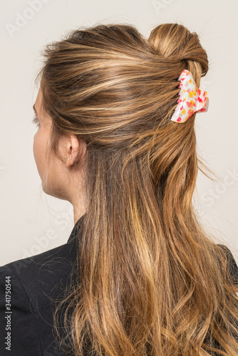 Model With Hair Clips