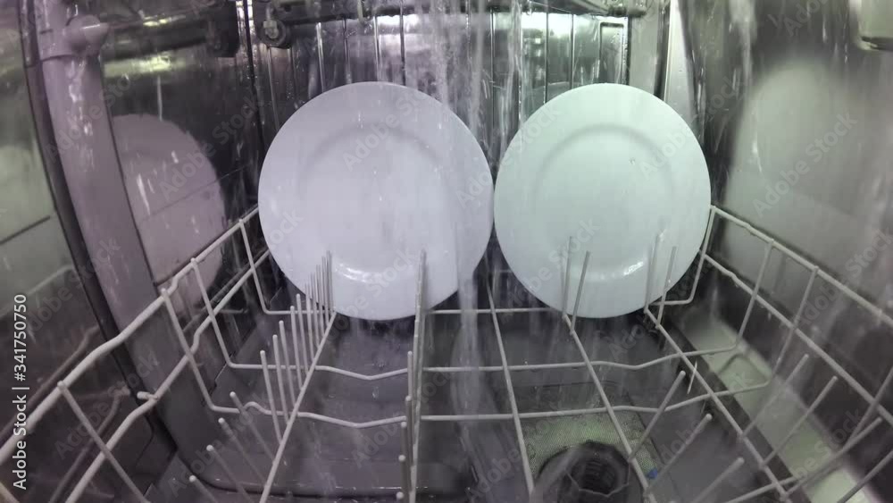 The master repairs the dishwasher and checks the operation of the