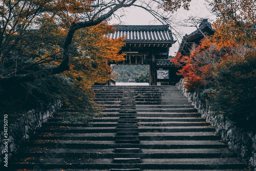 Fototapeta Naklejka Na Ścianę i Meble -  Bishamondo Temple - Kyoto, Japan