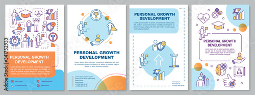 Personal growth development brochure template