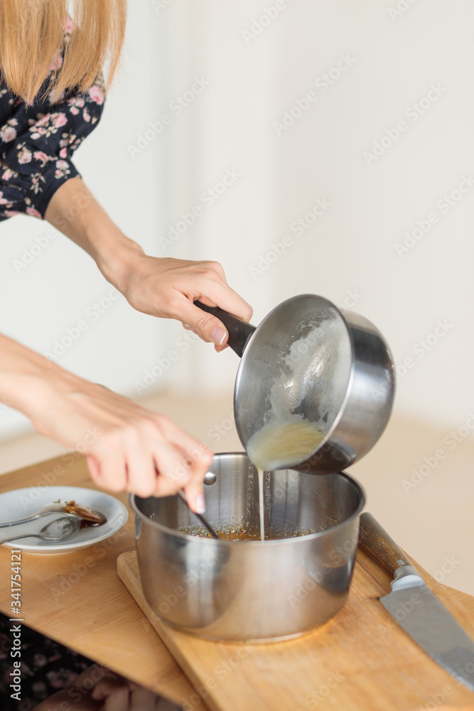 woman preparing a meal