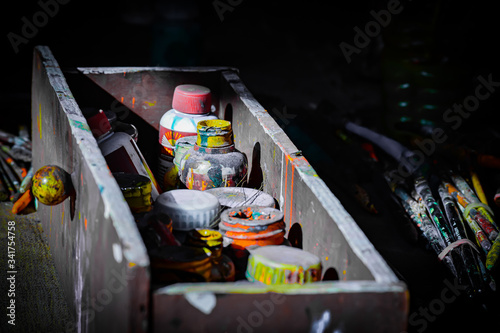 Beautiful painting colours in morning sunlight ! photo