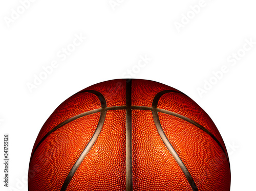 basketball on white background.