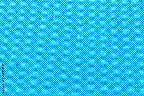 Seamless texture blue Mat machuca yoga or sports. A calm, neutral, soothing background consists of many squares, rhombuses.