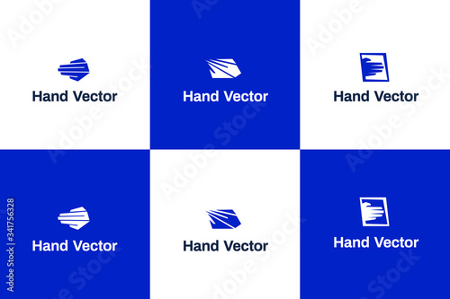 Abstract Style Hand Vector Logo Variations