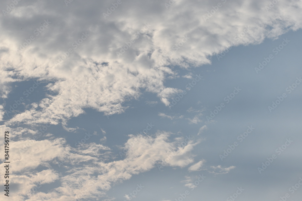 Blue Sky with White Clouds, Nature Background. Blue Sky with White Clouds, Nature Background.