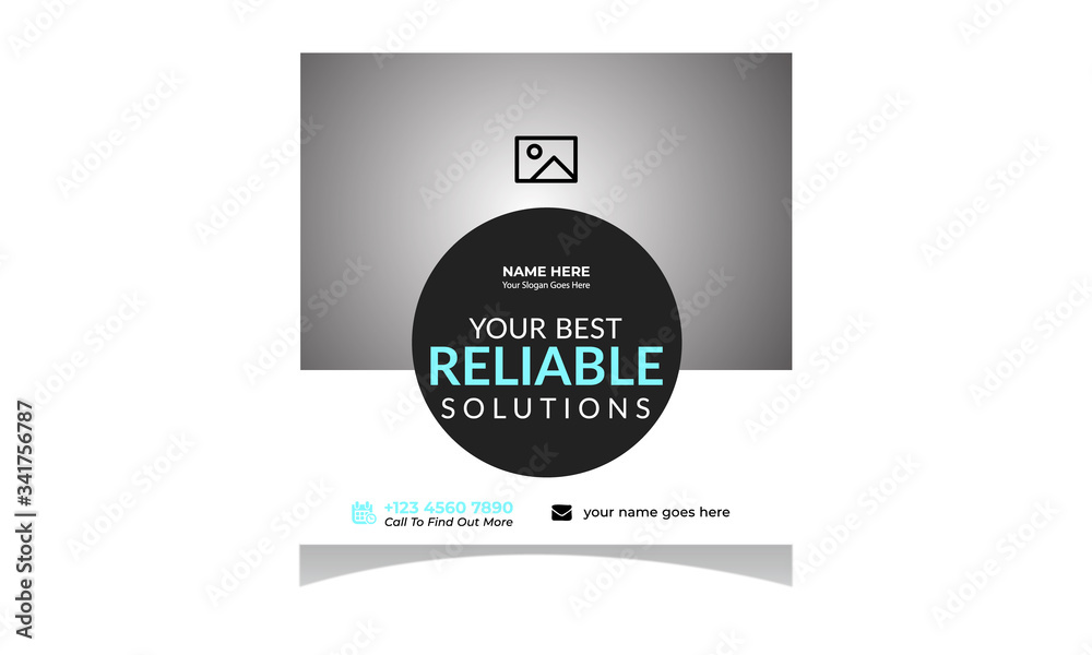 Fototapeta premium Digital business marketing social media banner square flyer