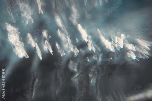 Abstract water light leaks