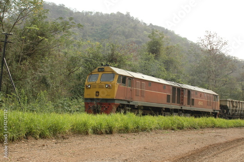 a train in thailand