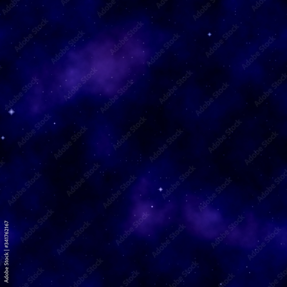 Background with seamless starfield texture. Colors: blue violet, indigo, midnight blue, violet (purple), denim. Background with seamless starfield texture. Colors: blue violet, indigo, midnight blue, violet (purple), denim.