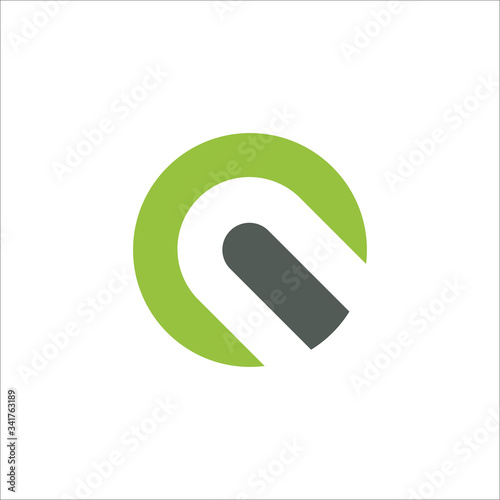 Initial letter cn or nc logo vector design templates