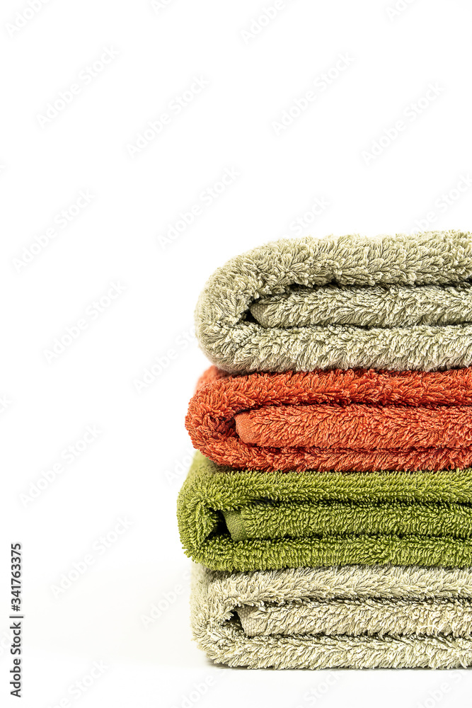 soft towels on white background soft towels on white background