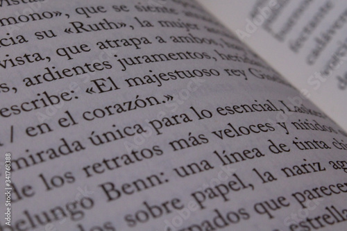 page of a book close-up