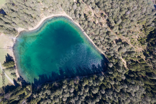 Luftaufnahme Samerangersee beim Fernsteinsee am Fernpass