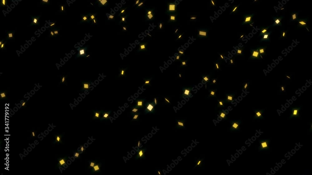 Gold Confetti falling motion graphic design Gold Confetti falling motion graphic design
