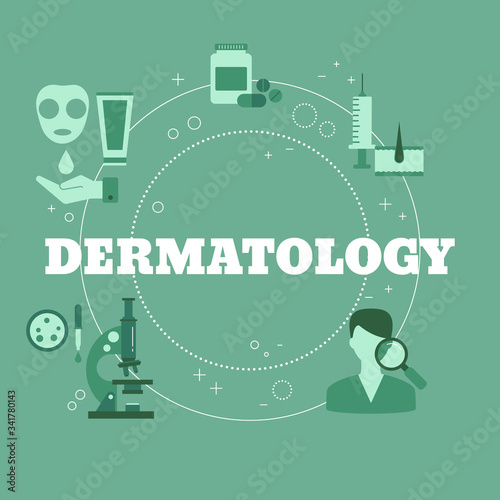Dermatology, cosmetology Concept