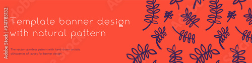 Beauty pattern background for banner organic cosmetics. Vector floral pattern with natural illustrations. Beauty salon brand. Spa salon design. Cosmetic label tag. Template sales banner with herbs.