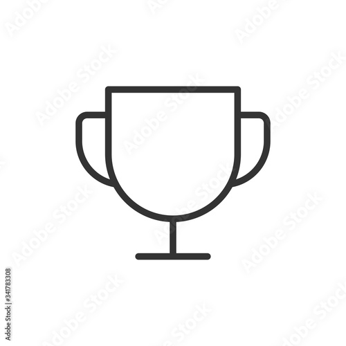 Trophy icon isolated on white background. Success symbol modern, simple, vector, icon for website design, mobile app, ui. Vector Illustration