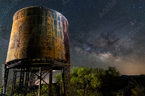 Old Pantano Water Tower and Milky Way