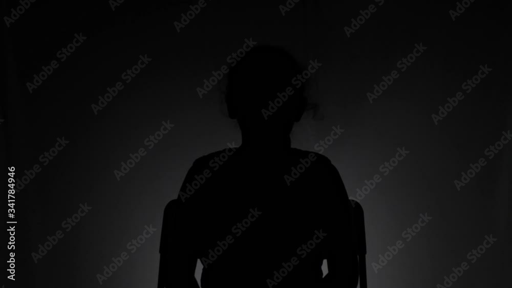 Anonymous girl interview in the dark with low light conditions Anonymous girl interview in the dark with low light conditions
