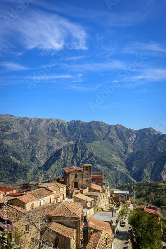 village in the mountains (Gallicianò-Calabria-Italy)