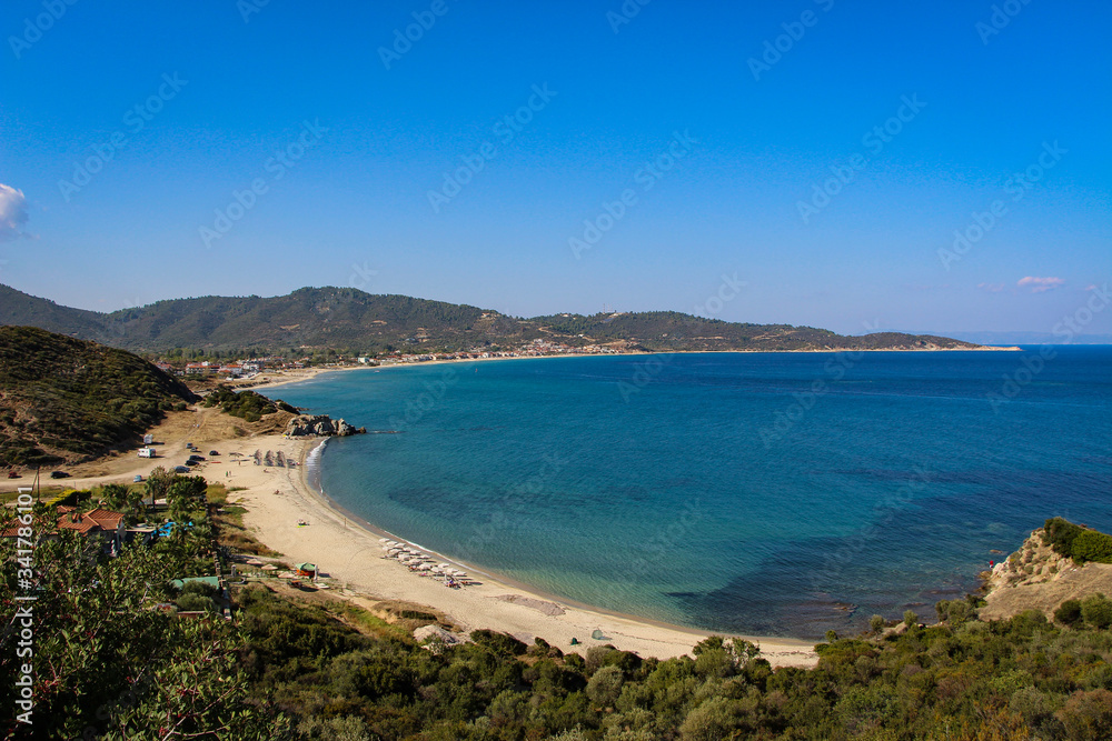 Bucht von Sarti, Chalkidiki, Griechenland