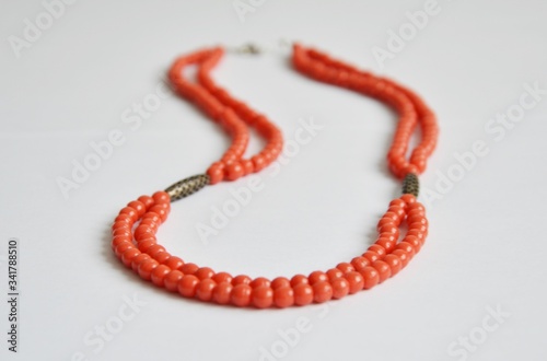 Red coral necklace - Collier de corail rouge photo