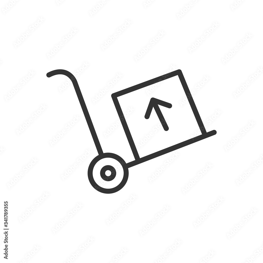 Trolley icon. Delivery symbol. Vector Illustration Trolley icon. Delivery symbol. Vector Illustration