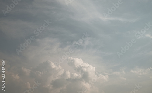 Fototapeta Naklejka Na Ścianę i Meble -  Beautiful sky. The Sky before rain coming. Sky with gray cloud.