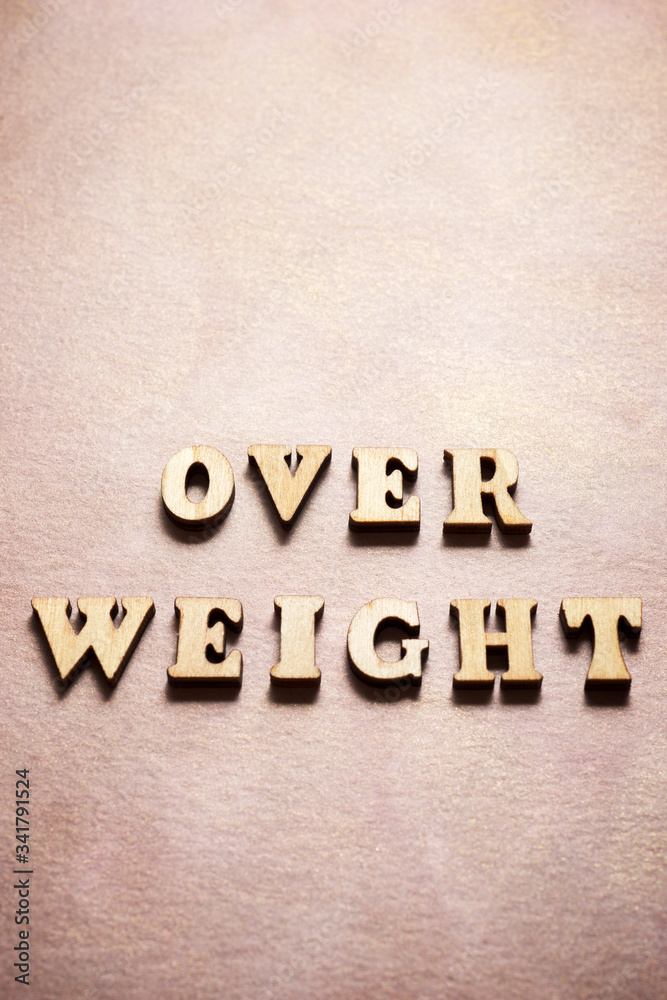 Fototapeta premium Over weight text