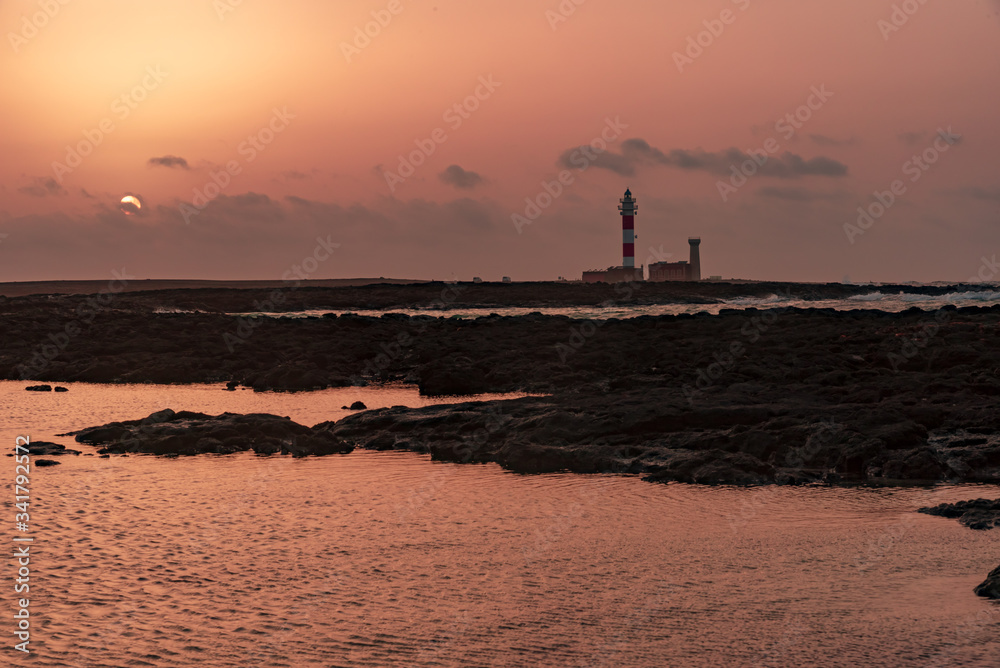 sunset Canary Island of Fuerteventura