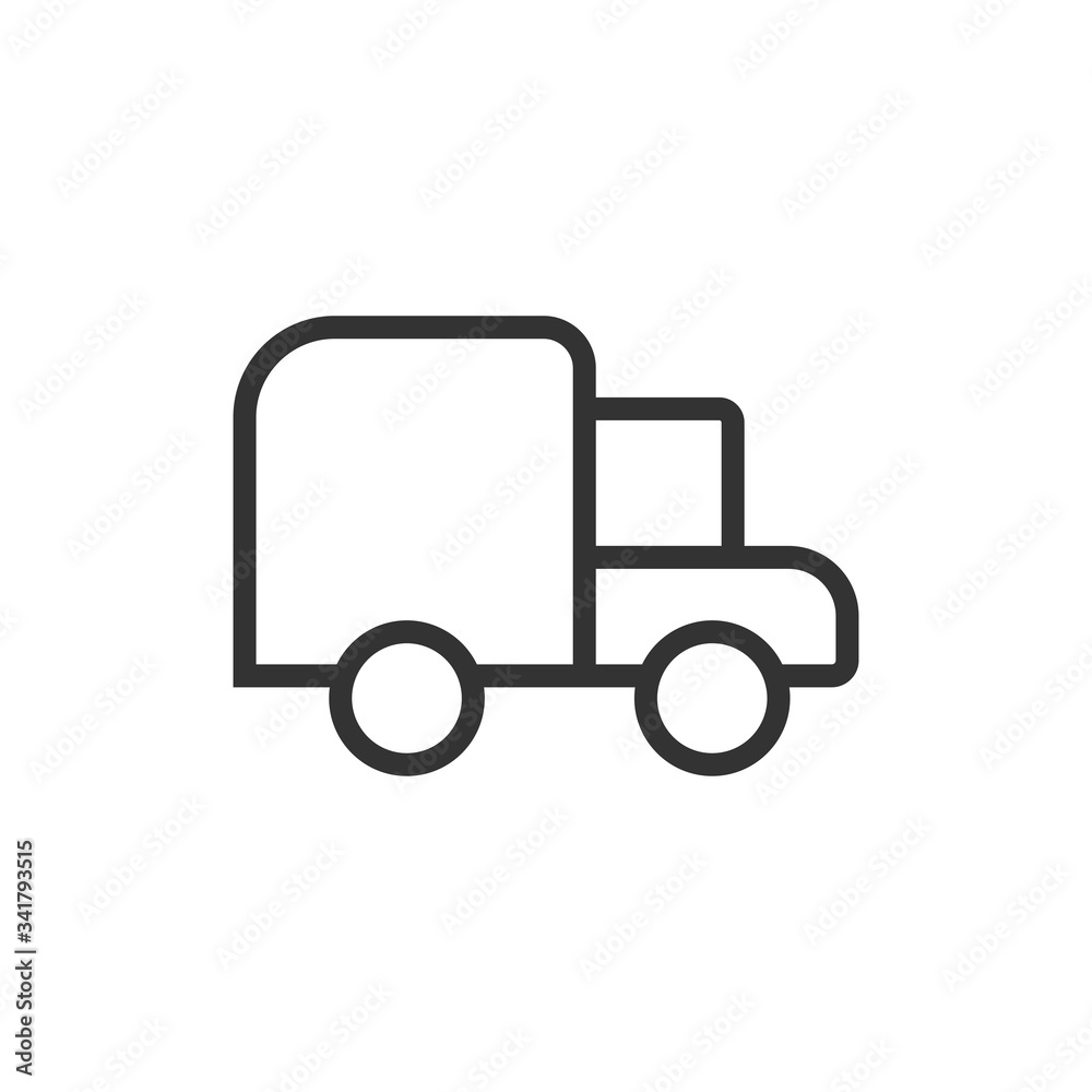 Truck icon. Lorry symbol. Vector Illustration