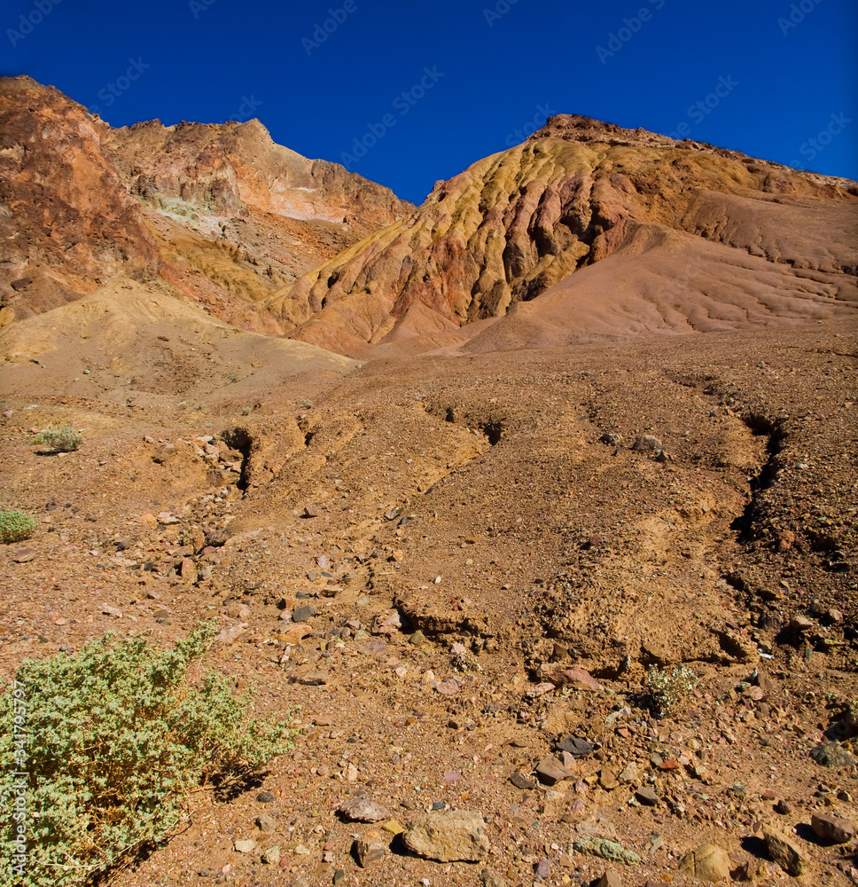 Multi-Colored Mountains of Artist's Palette, Death Valley National Park, California, USA
