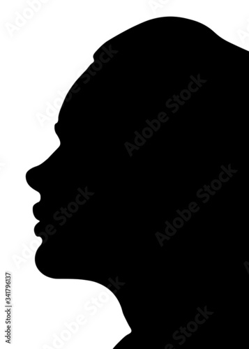 male  female   profile picture  silhouette. Of the page 