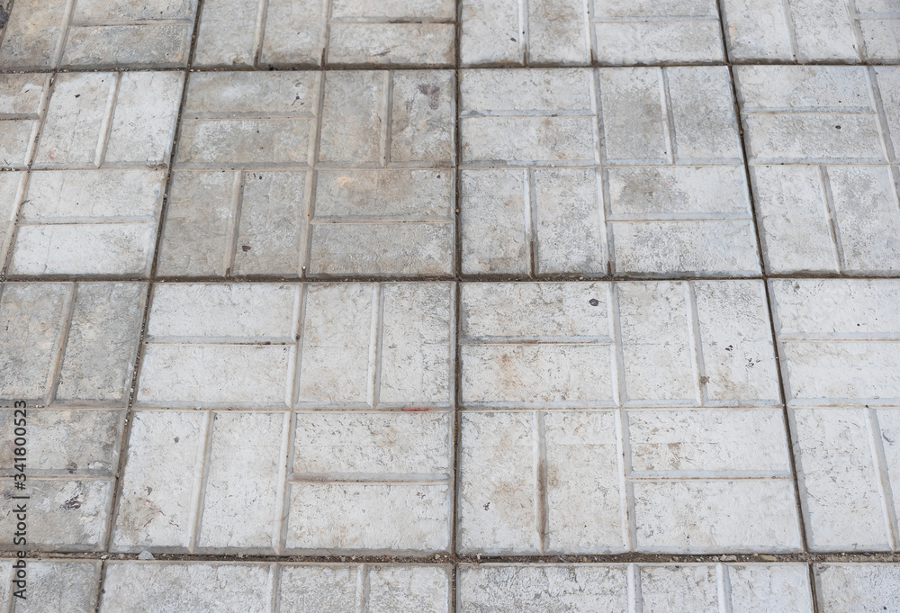 Naklejka premium Road surface texture of a bar on a pedestrian boulevard