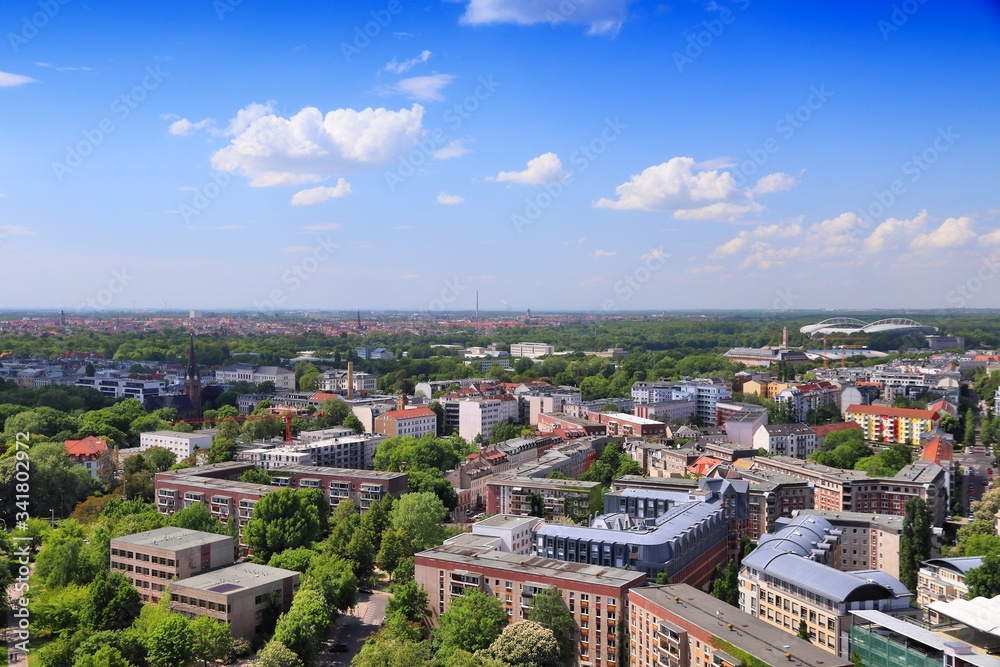 Leipzig aerial view