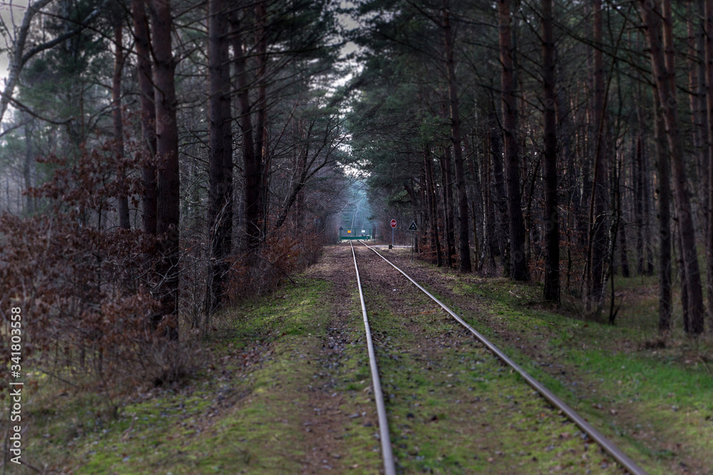 a railway closed by a gate a railway closed by a gate