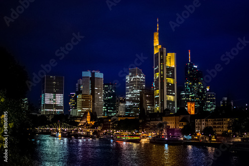 Night shoot of the city of Frankfurt am Main