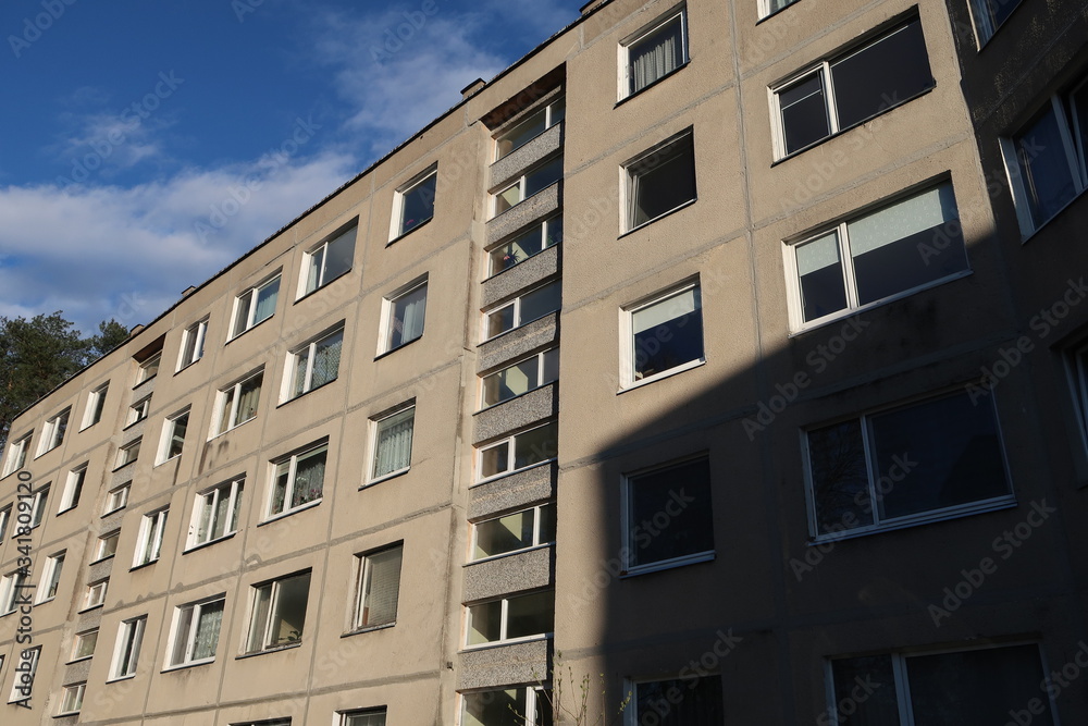 Post-Soviet apartment blocks in Vilnius