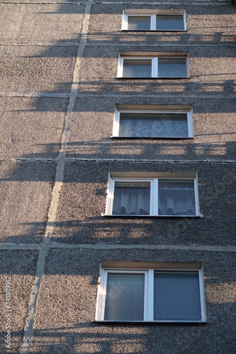 Post-Soviet apartment blocks in Vilnius photo