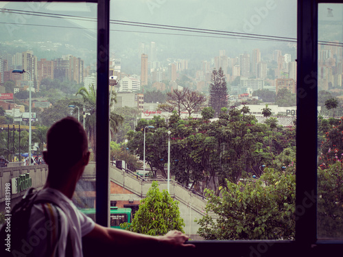Medellin View Slums Colombia South America Romantic  © Mat