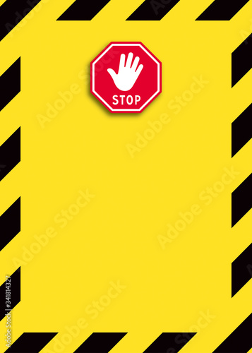 FOND PANNEAU STOP DANGER