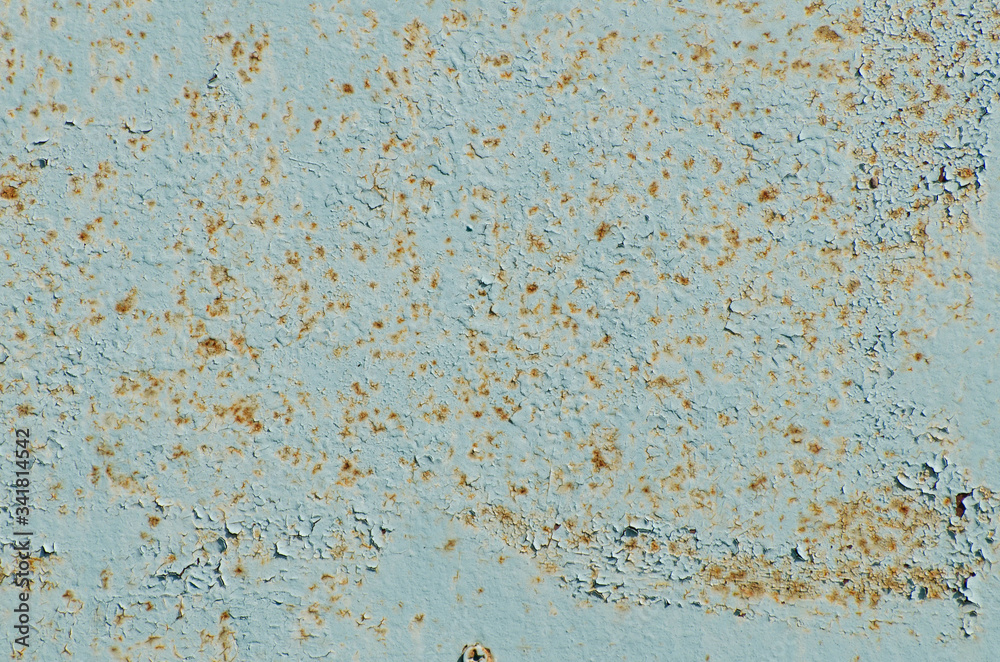 Iron fence. Iron old door. Old paint on the door, the fence. Iron fence. Iron old door. Old paint on the door, the fence.