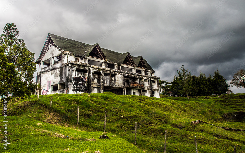 Cartel Old House Colombia South America